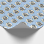 Engelse mastiff (Fawn)-schilderij - Oorspronkelijk Cadeaupapier (Hoek)