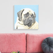 Engelse mastiff (Fawn)-schilderij - Oorspronkelijk Canvas Afdruk (Insitu (Woonkamer))