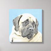 Engelse mastiff (Fawn)-schilderij - Oorspronkelijk Canvas Afdruk (Voorkant)