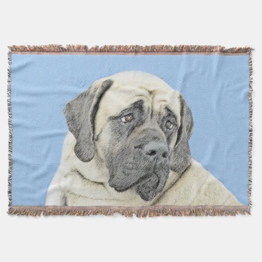 Engelse mastiff (Fawn)-schilderij - Oorspronkelijk Deken (Voorkant)