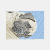 Engelse mastiff (Fawn)-schilderij - Oorspronkelijk Fleece Deken (Voorkant (Horizontaal))