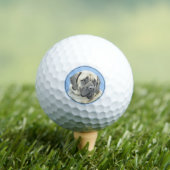 Engelse mastiff (Fawn)-schilderij - Oorspronkelijk Golfballen (Insitu Shirt)