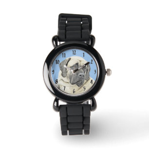 Engelse mastiff (Fawn)-schilderij - Oorspronkelijk Horloge
