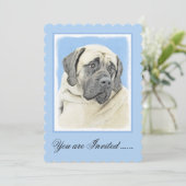 Engelse mastiff (Fawn)-schilderij - Oorspronkelijk Kaart (Staand voorkant)