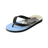 Engelse mastiff (Fawn)-schilderij - Oorspronkelijk Kinder Teenslippers (Schuin)