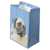 Engelse mastiff (Fawn)-schilderij - Oorspronkelijk Medium Cadeauzakje (Achterkant Gekanteld)