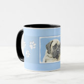 Engelse mastiff (Fawn)-schilderij - Oorspronkelijk Mok (Voorkant links)