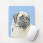 Engelse mastiff (Fawn)-schilderij - Oorspronkelijk Muismat (Met muis)
