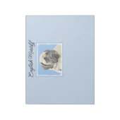 Engelse mastiff (Fawn)-schilderij - Oorspronkelijk Notitieblok (Linkerzijde)