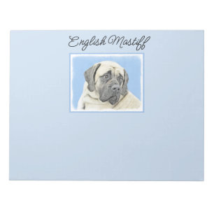 Engelse mastiff (Fawn)-schilderij - Oorspronkelijk Notitieblok