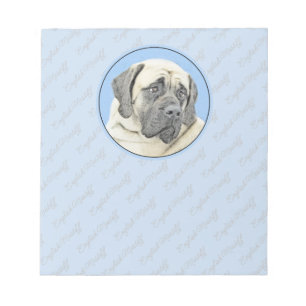 Engelse mastiff (Fawn)-schilderij - Oorspronkelijk Notitieblok