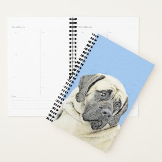 Engelse mastiff (Fawn)-schilderij - Oorspronkelijk Planner (Display)