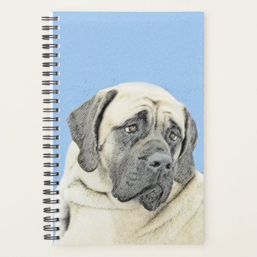 Engelse mastiff (Fawn)-schilderij - Oorspronkelijk Planner (Voorkant)