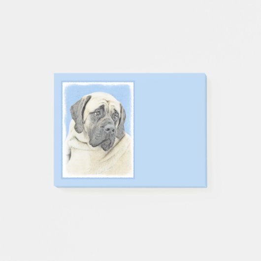 Engelse mastiff (Fawn)-schilderij - Oorspronkelijk Post-it® Notes (Voorkant)