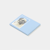 Engelse mastiff (Fawn)-schilderij - Oorspronkelijk Post-it® Notes (Schuin)