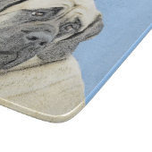 Engelse mastiff (Fawn)-schilderij - Oorspronkelijk Snijplank (Hoek)