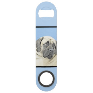 Engelse mastiff (Fawn)-schilderij - Oorspronkelijk Speed Flessenopener