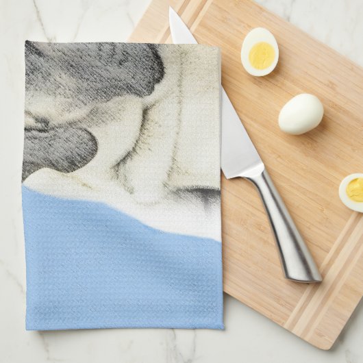 Engelse mastiff (Fawn)-schilderij - Oorspronkelijk Theedoek (Quarter Fold)