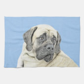 Engelse mastiff (Fawn)-schilderij - Oorspronkelijk Theedoek (Horizontaal)