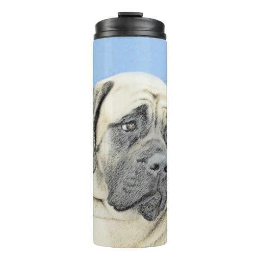 Engelse mastiff (Fawn)-schilderij - Oorspronkelijk Thermosbeker (Voorkant)