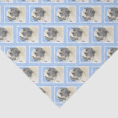 Engelse mastiff (Fawn)-schilderij - Oorspronkelijk Tissuepapier (Detail)