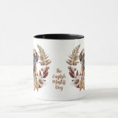 Engelse mastiff hond herfst krans mok (Midden)