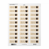 Engelse Mastiff-hond retouradres Etiket (Full Sheet)