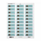 Engelse Mastiff-hond retouradreslabels Etiket (Full Sheet)