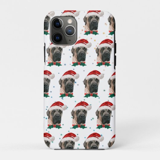 Engelse Mastiff hondenras Kerstmis Case-Mate iPhone Case (Achterkant)