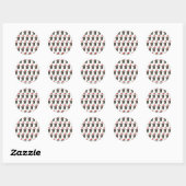 Engelse Mastiff Hondenras Kerstmis Ronde Sticker (Vel)