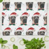Engelse Mastiff-hondenras Kerstmis Theedoek (Gevouwen)
