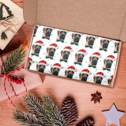 Engelse Mastiff-hondenras Kerstmis Tissuepapier