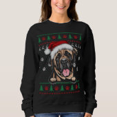 Engelse Mastiff-Kerstmis Ugly Sweater Funny Dog L (Voorkant)
