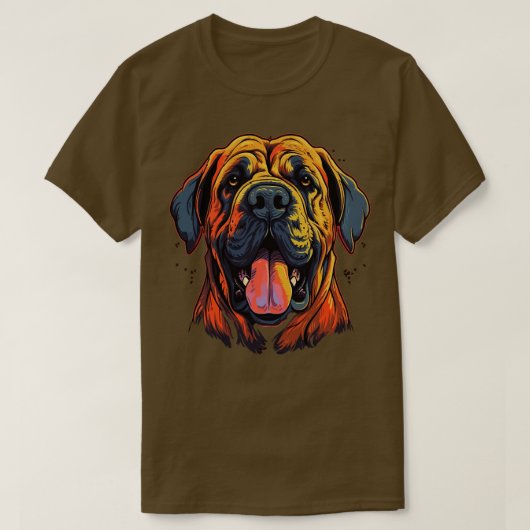 Engelse mastiff lachend t-shirt (Design voorkant)