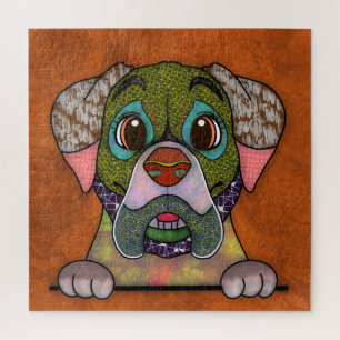 Engelse Mastiff lelijk honden gezicht Legpuzzel