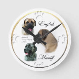 Engelse Mastiff Lovers Ronde Klok