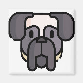 Engelse Mastiff Magneet (Voorkant)