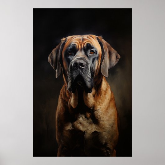 Engelse Mastiff Poster (Voorkant)