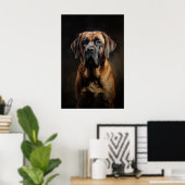 Engelse Mastiff Poster (Thuiskantoor)