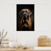 Engelse Mastiff Poster (Keuken)