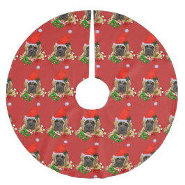 Engelse Mastiff Puppy Kerstmis Kerstboom Rok