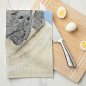 Engelse Mastiff (Reebruin) Schilderij - Originele Theedoek (Quarter Fold)
