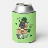 Engelse Mastiff St Patricks Day Gifts Blikjeskoeler (Blikje Achterkant)