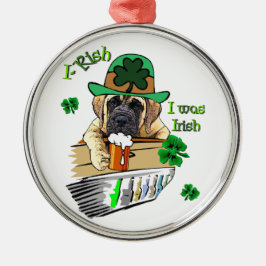 Engelse Mastiff St Patricks Metalen Ornament