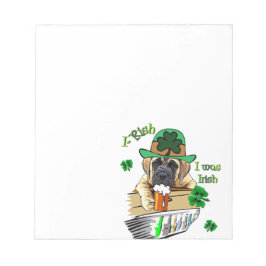 Engelse Mastiff St Patricks Notitieblok
