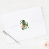 Engelse Mastiff St Patricks Ronde Sticker (Envelop)