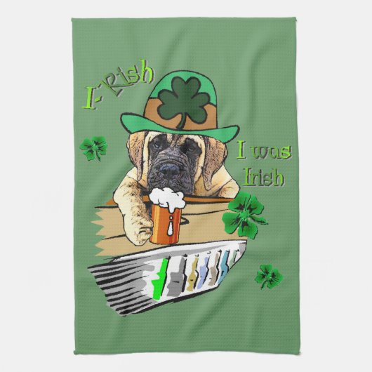 Engelse Mastiff St Patricks Theedoek (Verticaal)