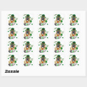 Engelse Mastiff St Patricks Vierkante Sticker (Vel)