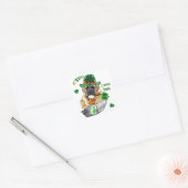 Engelse Mastiff St Patricks Vierkante Sticker (Envelop)