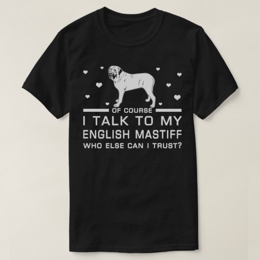 Engelse Mastiff T-shirt (Design voorkant)